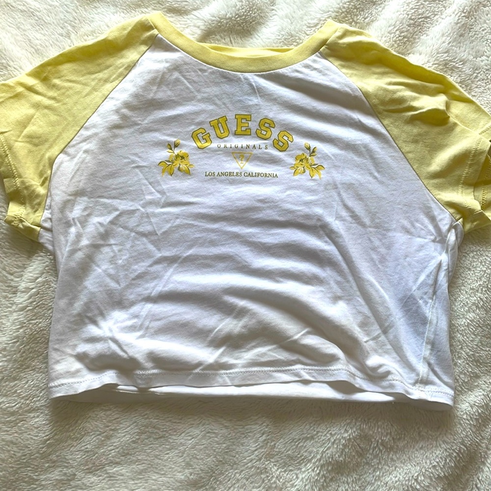 guess cropped top